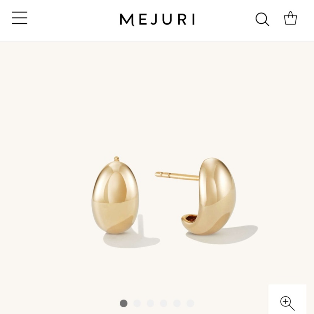 Mejuri Gold Dome Earrings